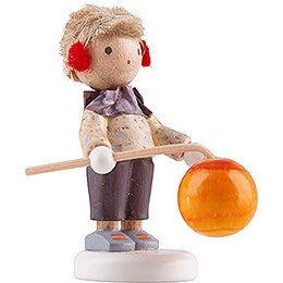 Flax Haired Children Little Boy with Lampion - Edition Flade & Friends - 4 cm / 1.6 inch