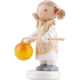 Flax Haired Children Little Girl with Lampion - Edition Flade & Friends - 5 cm / 2 inch