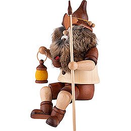 Smoker - Gnome Watchman, sitting - 25 cm / 9.8 inch