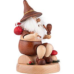 Smoker - Gnome with Picnic Bag - 16 cm / 6.3 inch