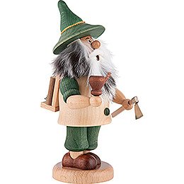 Smoker - Gnome Lumberjack Green - 17 cm / 6.7 inch