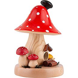 Smoker - Mushroom Hut Toadstool - 16 cm / 6.3 inch