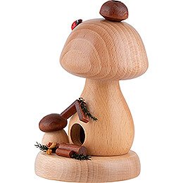 Smoker - Mushroom Hut Natural - 13 cm / 5.1 inch