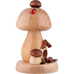 Smoker - Mushroom Hut Natural - 13 cm / 5.1 inch