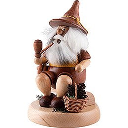 Smoker - Gnome with Cone Basket - 16 cm / 6.3 inch