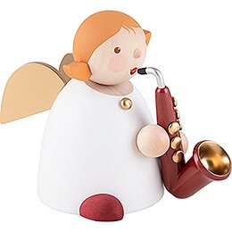 Guardian Angel with Saxophone Red - 16 cm / 6.3 inch