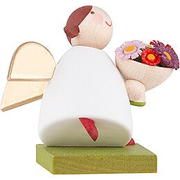 Guardian Angel with Flower Bouquet - 3,5 cm / 1.3 inch