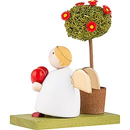 Guardian Angel with Heart and Little Tree - 3,5 cm / 1.3 inch