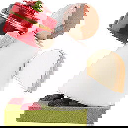 Schutzengel mit Geschenkedose - 3,5 cm