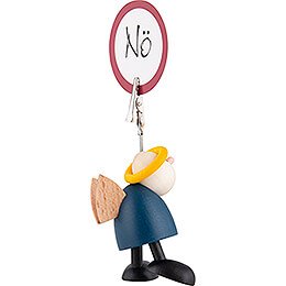 Hans with Sign Holder - 7 cm / 2.8 inch