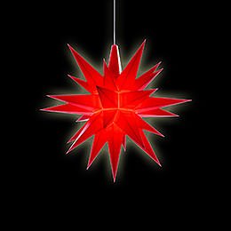 Herrnhuter Moravian Star A1e Red Plastic - 13 cm/5.1 inch