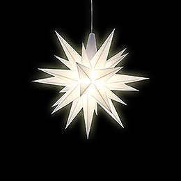 Herrnhuter Moravian Star A1e White Plastic - 13 cm/5.1 inch