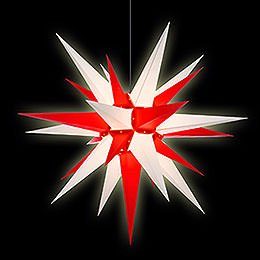Herrnhuter Moravian Star A13 White/Red Plastic - 130cm/51 inch