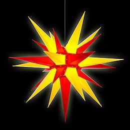 Herrnhuter Moravian Star A13 Yellow/Red Plastic - 130cm/51 inch