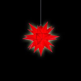 Herrnhuter Moravian Star A4 Red Plastic - 40cm/16 inch