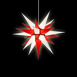 Herrnhuter Moravian Star I6 White/Red Paper - 60 cm / 23.6 inch