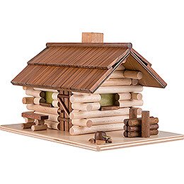 Smoking Hut - Forest Hut with LED - 10 cm / 4 inch