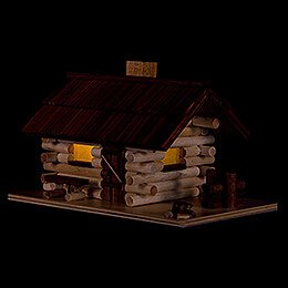 Smoking Hut - Forest Hut with LED - 10 cm / 4 inch