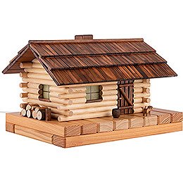 Smoking Lighted House - Forest Hut - 18 cm / 7.1 inch