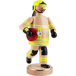 Räuchermännchen Feuerwehrmann, beige - 23 cm