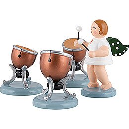 Angel with Three Timbals - 6,5 cm / 2.5 inch