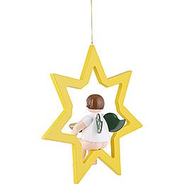 Christmas Angel in Star with Socket for Candle or Lumix LED - 38 cm / 15 inch