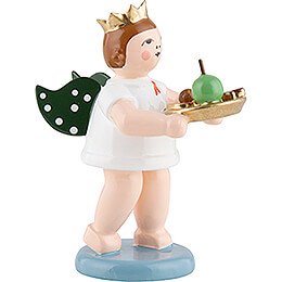 Gift Angel with Crown and Christmas Plate - 6,5 cm / 2.6 inch