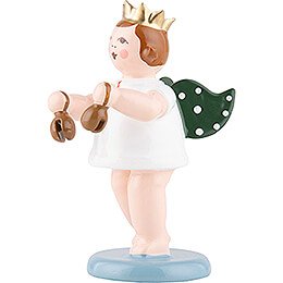 Angel with Crown and Castanets - 6,5 cm / 2.6 inch