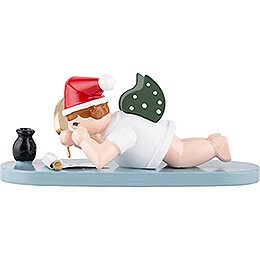 Christmas Angel with Hat and Wish List - 6,5 cm / 2.6 inch