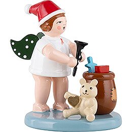 Christmas Angel with Hat and Bag of Presents - 6,5 cm / 2.6 inch