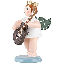 Angel with Crown and Double Flute - 6,5 cm / 2.6 inch