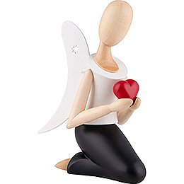 Sternkopf Angel with Heart Kneeling - 13 cm / 5.1 inch