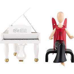 Sternkopf Angel at the Piano Sitting - 15,5 cm / 6.1 inch