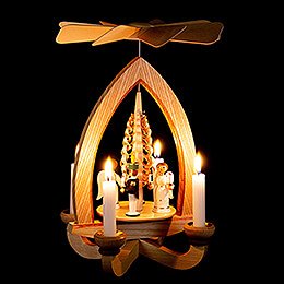 1-Tier Pyramid - Angel & Miner - Colored - 28 cm / 11 inch