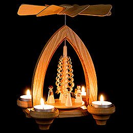 1-Tier Pyramid - Angels - Natural - 26 cm / 10.2 inch