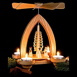 1-Tier Pyramid - Angels - Natural - 26 cm / 10.2 inch