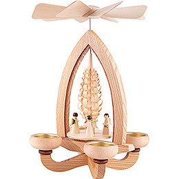 1-Tier Pyramid - Angels - Natural - 28 cm / 11 inch