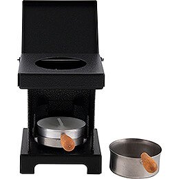 Stool Cooker 'The Lil' One' Silver-Black - 9 cm / 3.5 inch