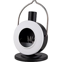 Smoking Stove Disc Oven White/Black - 12 cm / 4.7 inch