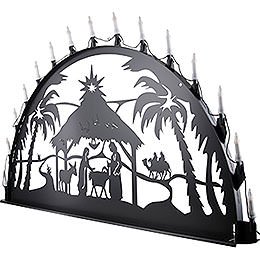 Candle Arch for Outside - Nativity - 150x75 cm / 60x30 inch