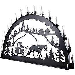 Candle Arch for Outside - Carriage - 200x100 cm / 80x40 inch