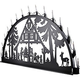 Candle Arch for Outside - Forest Hut - 200x100 cm / 80x40 inch