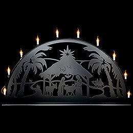 Candle Arch for Outside - Nativity - 300x150 cm / 120x60 inch
