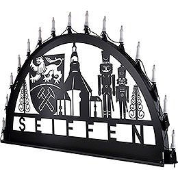 Candle Arch for Outside - Seiffen - 100x50 cm / 39.4x19.7 inch