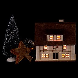 Lighted House - Forester's Lodge - 9,5 cm / 3.7 inch