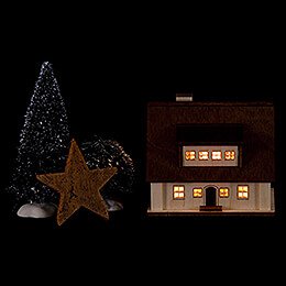 Lighted House - Residential House I - 7 cm / 2.8 inch