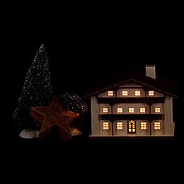 Lighted House - Mountain House - 8,5 cm / 3.3 inch