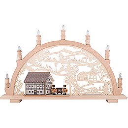 Candle Arch - Timber-Framed House - 44x66 cm / 17.3x26 inch