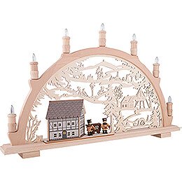 Candle Arch - Timber-Framed House - 44x66 cm / 17.3x26 inch