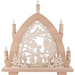 Candle Arch - Snow White - 42x43 cm / 16.5x16.9 inch